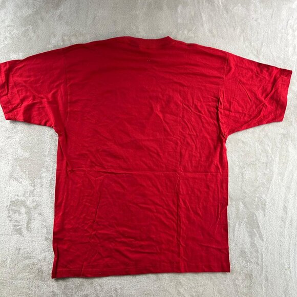 Ink Collection Shirt Male L Red Short Sleeve Paris Tour Eiffel France Cotton - Picture 5 of 6